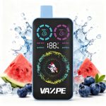 VAZPE Ultra 40000 bouffées vape jetable – système à double saveur avec écran LED intelligent
