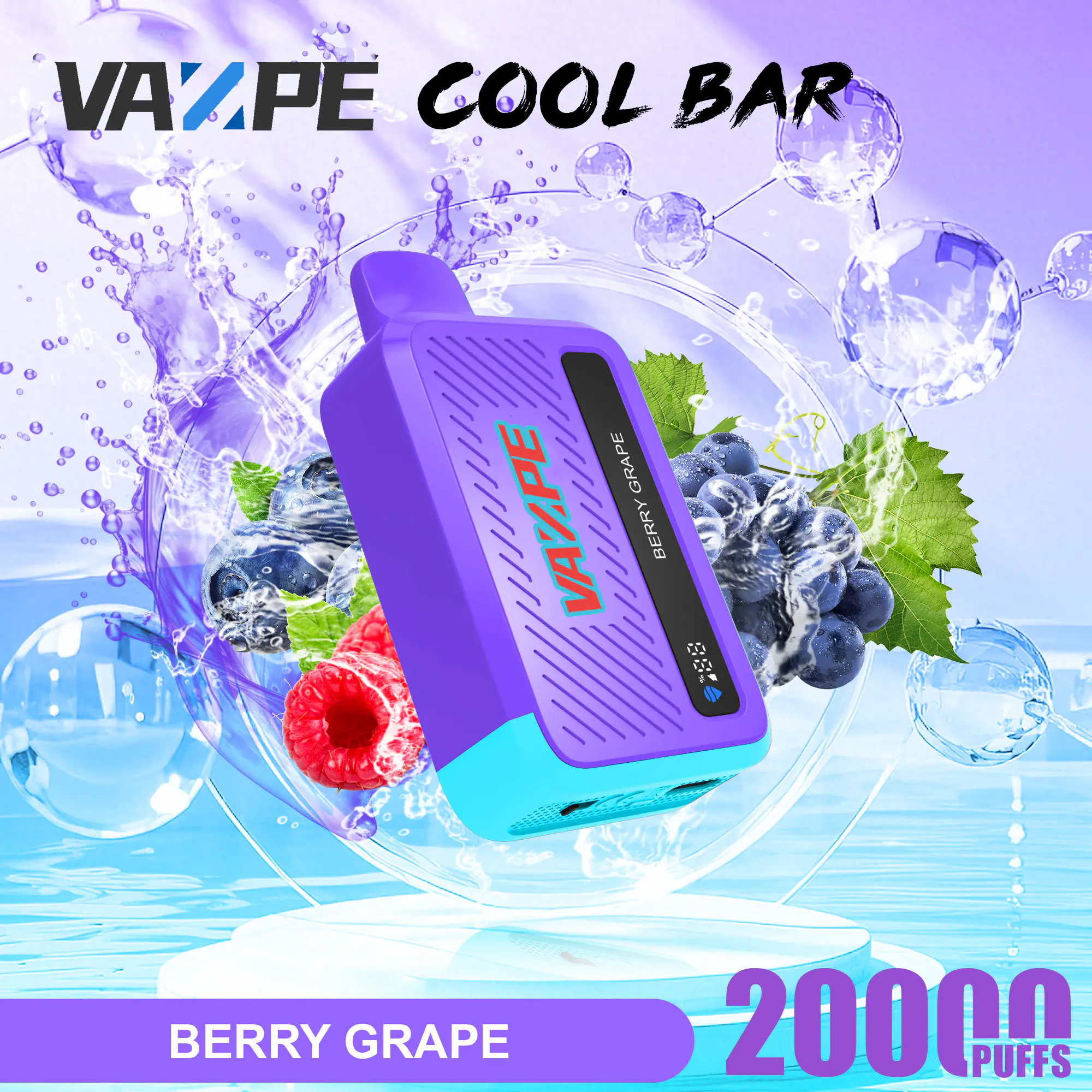 VAZPE Cool Bar 20000 Puffs Svapo usa e getta - Ribes nero - Image 4