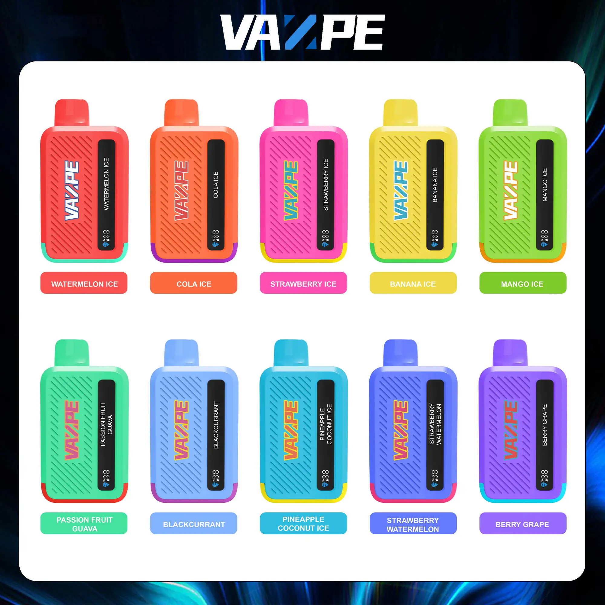 VAZPE Cool Bar 20000 Puffs Svapo usa e getta - Ribes nero - Image 2